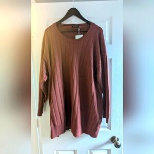 NWT Bloomchic Rustic Orange Oversized Sweater Tunic (Plus 14-16)